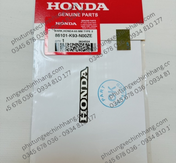 TEM HONDA GIẤY DÁN CHẮN GIÓ / ỐP ĐẦU / DÈ SAU SCOOPY / VARIO 2021 / CLICK 2017 / VARIO 125 ĐỜI 2023 / WINNER / SONIC