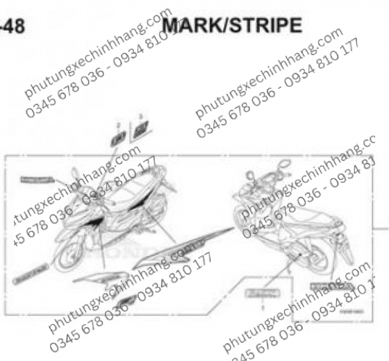 Tem Cảnh Báo PEHARTIAN – Vario 150 2019, Vario 125 2019